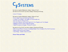 Tablet Screenshot of c-f-systems.com